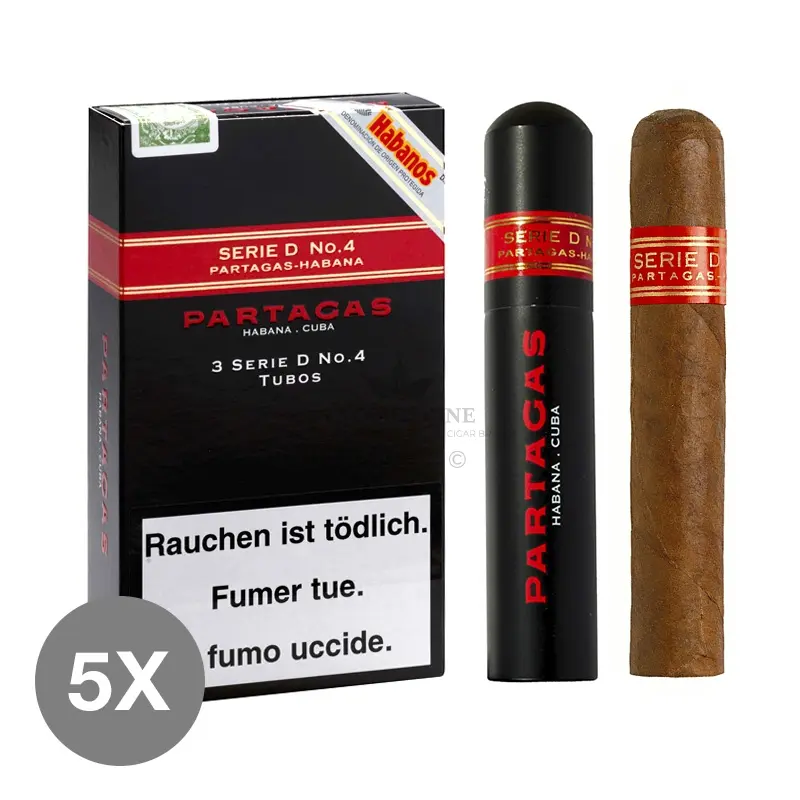 Partagas Serie D No. 4 Tubos (5×3)