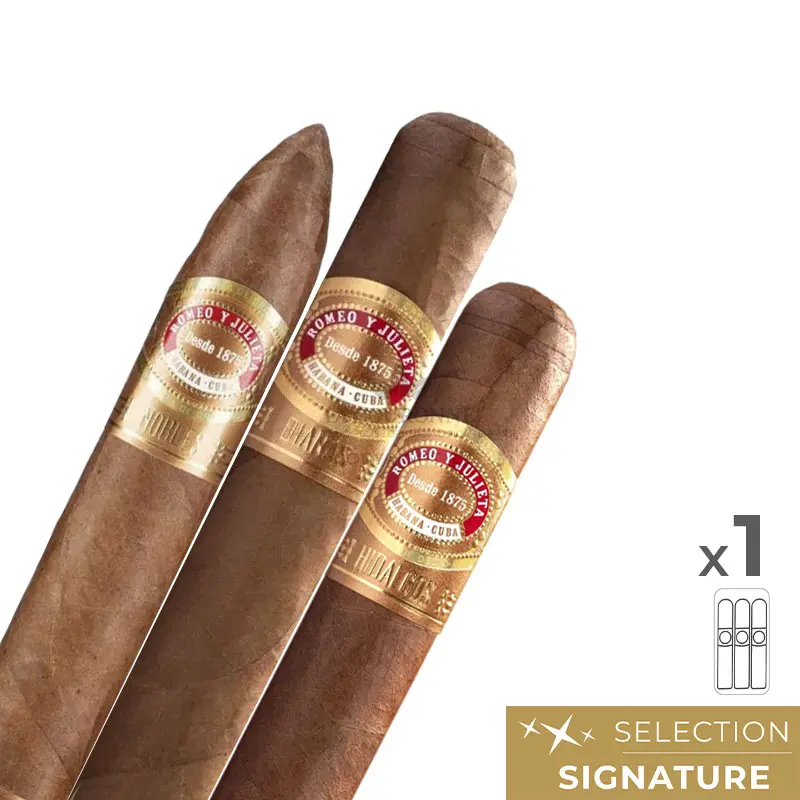 Pack découverte cigares Romeo y Julieta Linea de Oro (3×1)