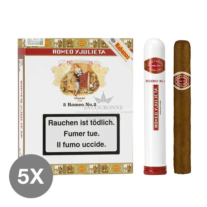 Romeo y Julieta No. 2 Tubos (5×5)