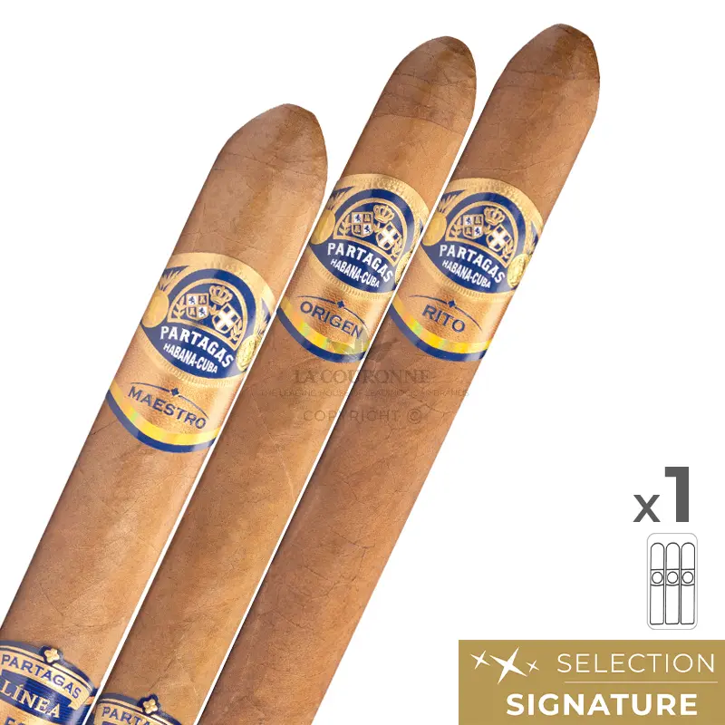 Pack découverte cigares Partagas Linea Maestra (3×1)