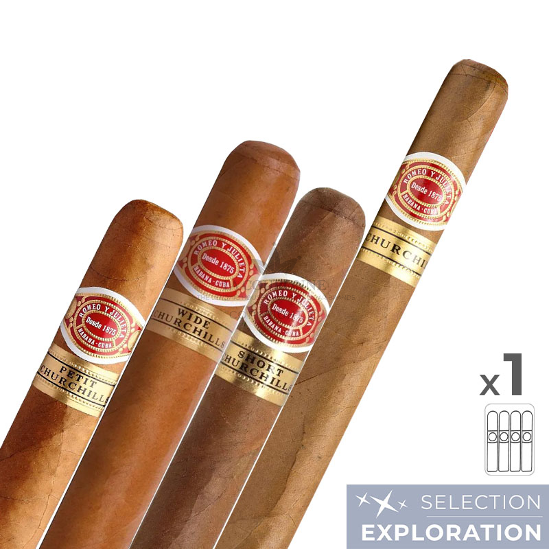 Pack découverte cigares Romeo y Julieta Churchill (4×1)
