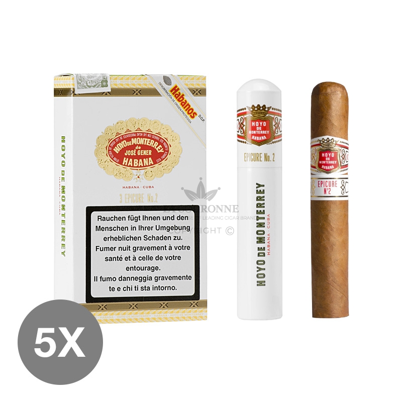 Hoyo De Monterrey Epicure No. 2 Tubos (5×3)