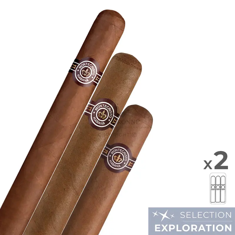 Pack découverte cigares Montecristo Edmundo (3×2)