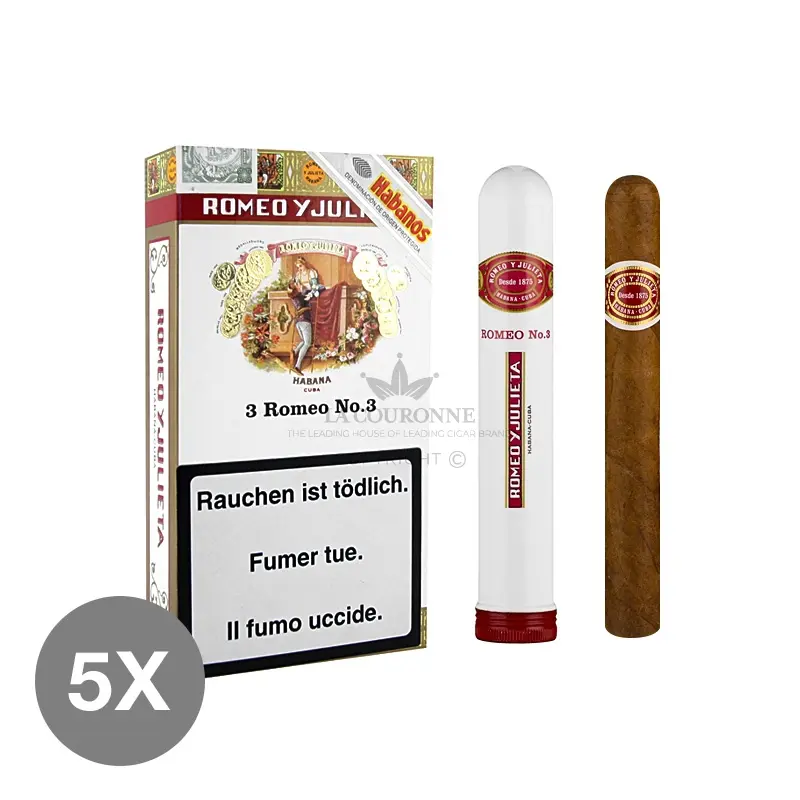 Romeo y Julieta No. 3 Tubos (5×3)