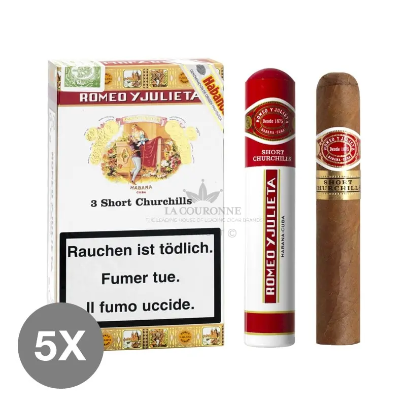 Romeo y Julieta Short Churchill Tubos (5×3)