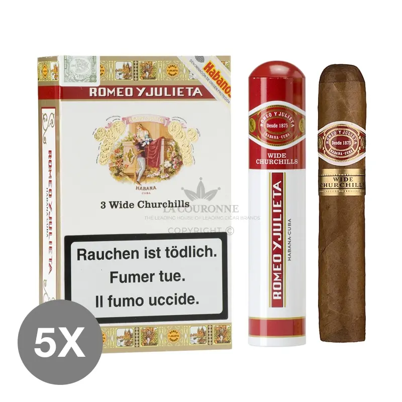 Romeo y Julieta Wide Churchill Tubos (5×3)