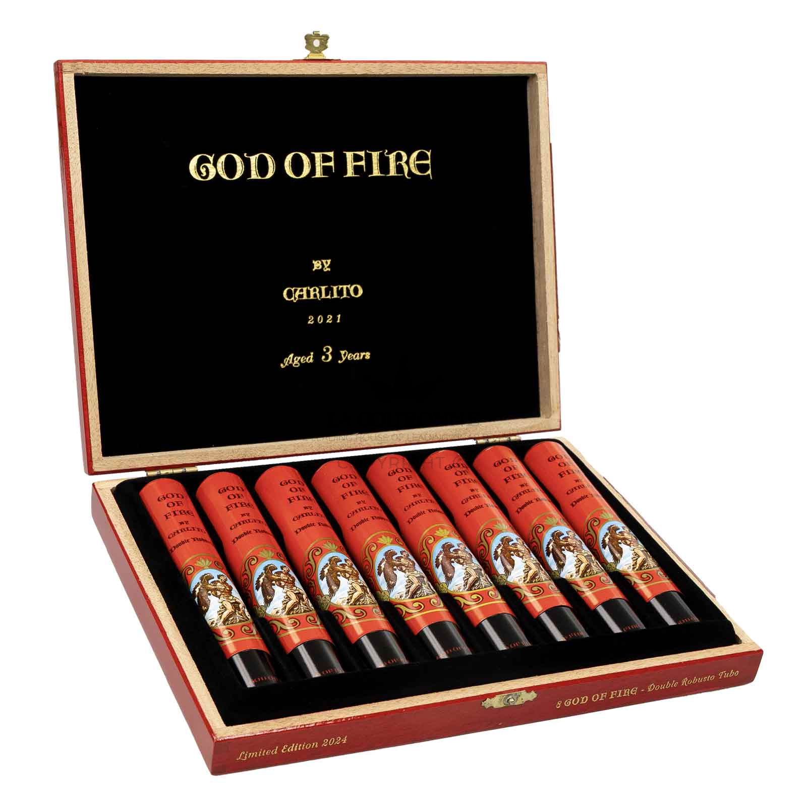 God of Fire by Carlito Double Robusto Tubos (8)