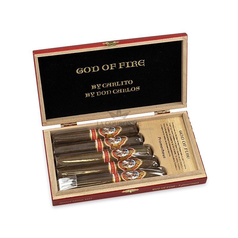 God Of Fire By Don Carlos and By Carlito Cigars Assortiment (5)