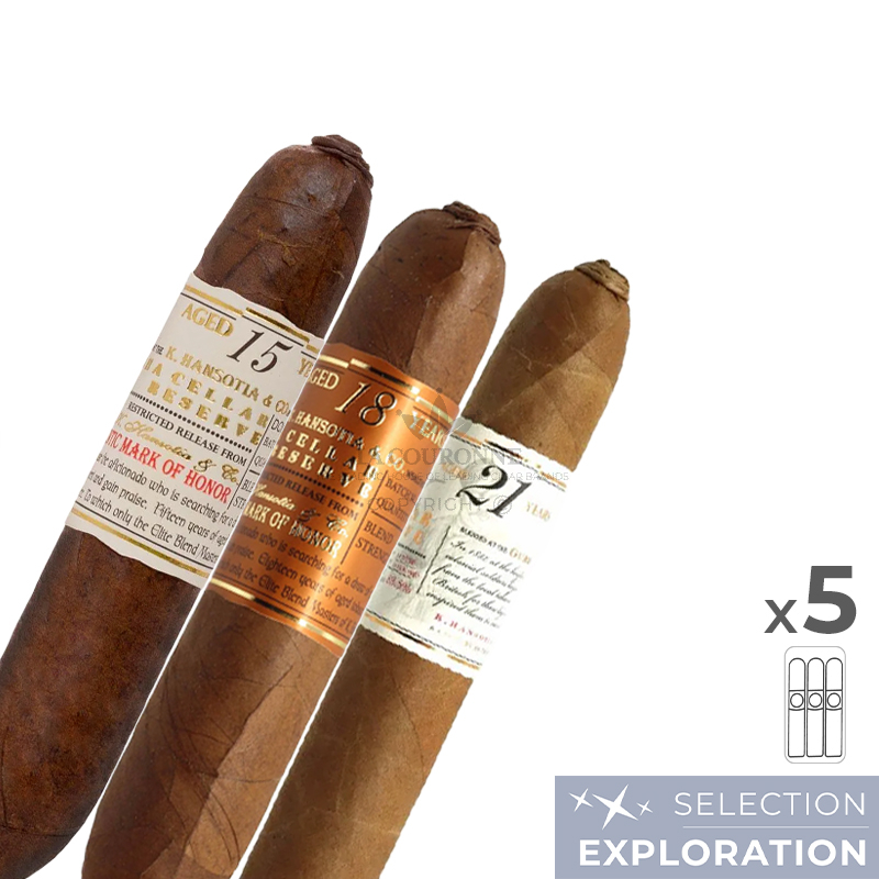 Pack découverte cigares Gurkha Cellar Reserve (3×5)