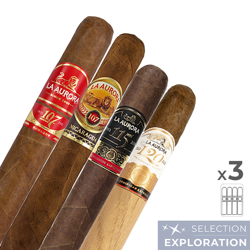 Pack découverte cigares la Aurora (4×3)