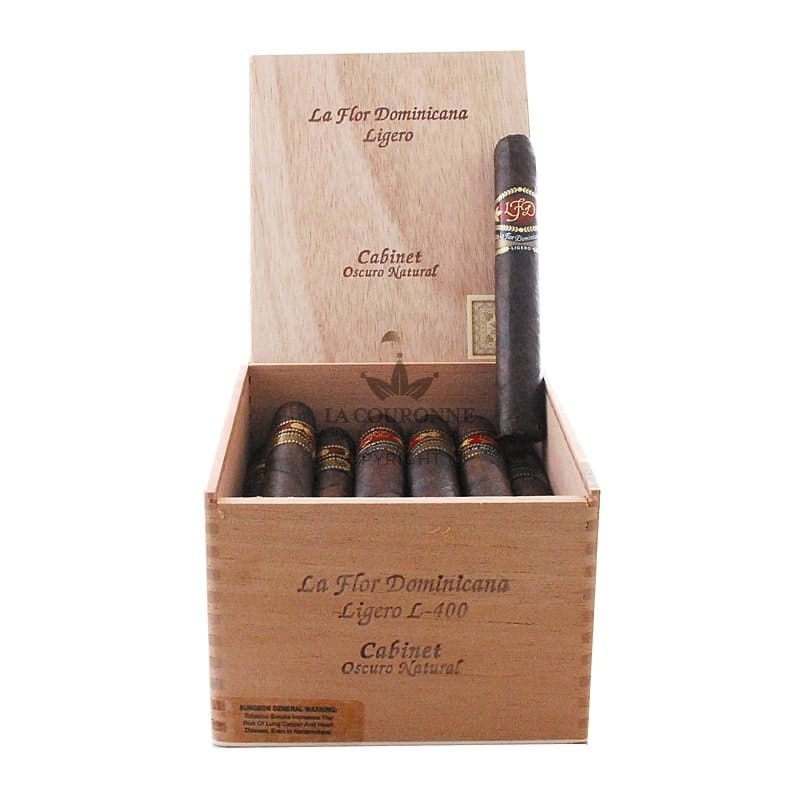 La Flor Dominicana Ligero Cabinet Oscuro Natural L-400 (24)