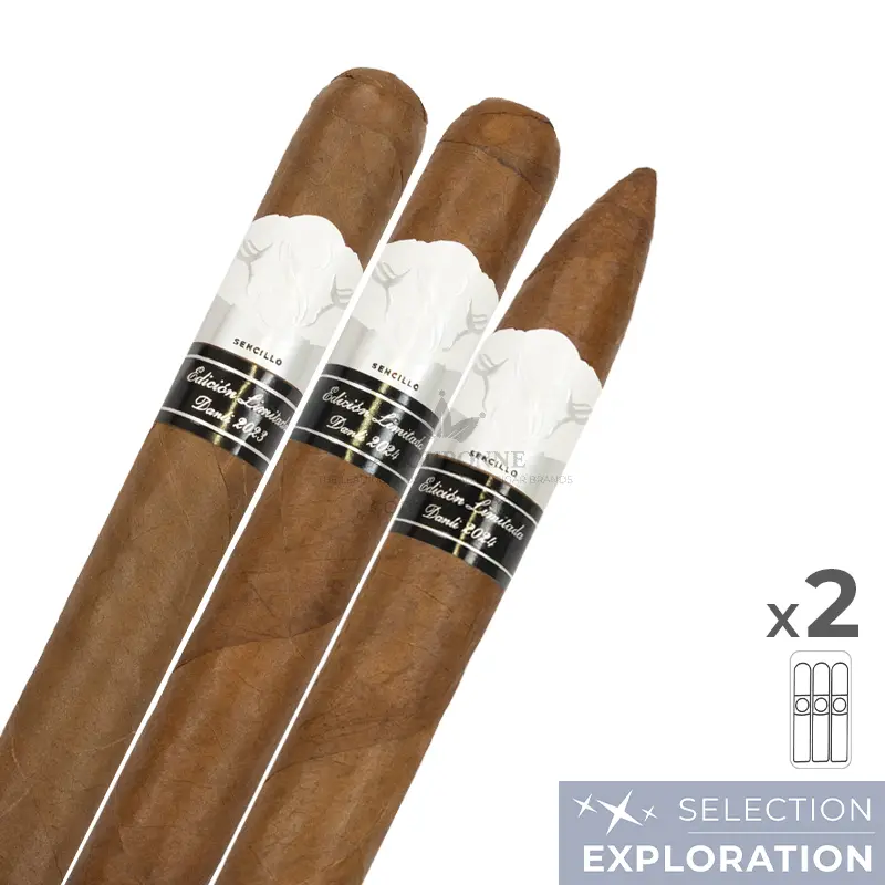 Pack découverte cigares Sencillo Platinum (3×2)