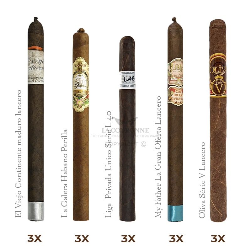 Pack découverte cigares Lancero (3×5)