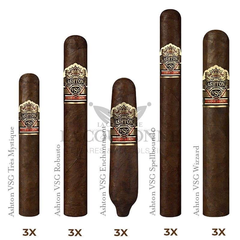 Pack découverte cigares Ashton Virgin Sun Grown (5×3)