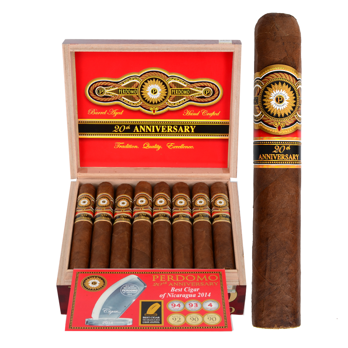 Perdomo 20th Anniversary Gordo Sun Grown 6x60